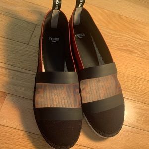 NEW FENDI Black Espadrilles 
Size 7 (37)